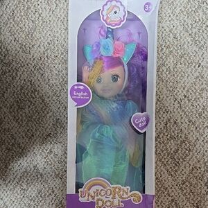 Unicorn Doll with Rainbow Colors